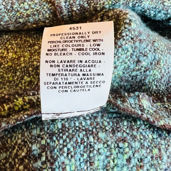MOSCHINO Cheap and Chic Authentic Size 12 Jacket Virgin Wool Rayon Silk Blend - Picture 12 of 15